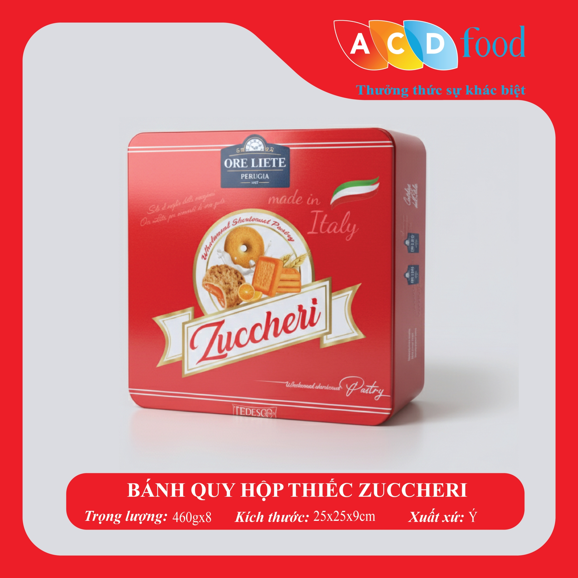 BÁNH QUY HỘP THIẾC ZUCCHERI